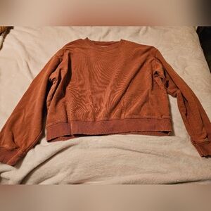 American Eagle Outfitters Burnt Orange Crew Neck Sweater